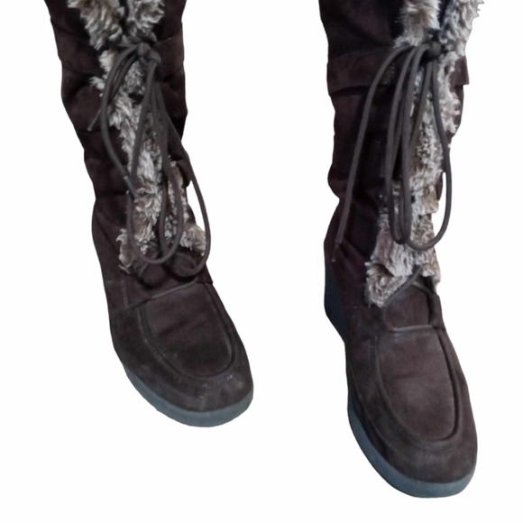 Women's Abercrombie & Fitch tall suede boots Size 9 - Picture 2 of 4